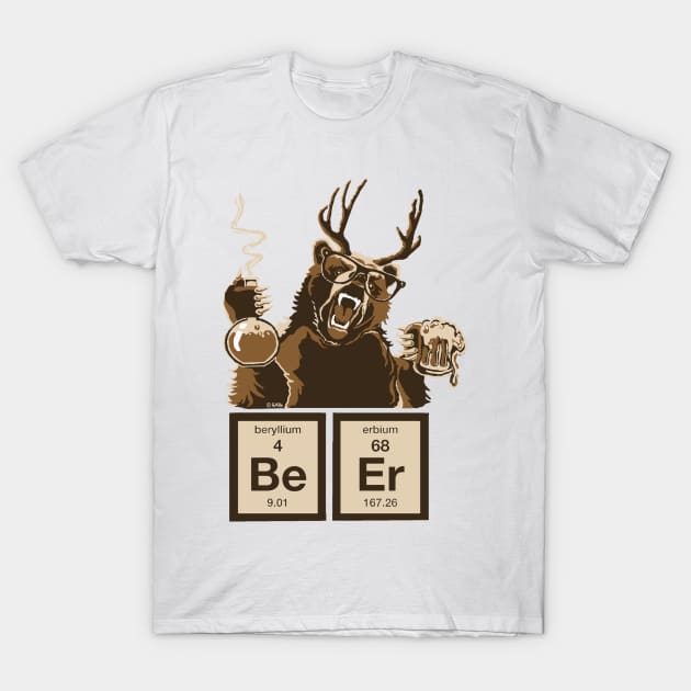 Chemistry Bear Discovered Beer T-Shirt by NewSignCreation